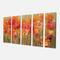 Designart - Red Handpainted Tulips - Traditional Gallery-wrapped Canvas